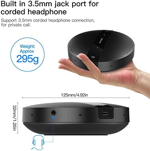 PC Microphone Speaker Business Conference USB Speakerphone for Skype, Webinar, Call Center - Image 6