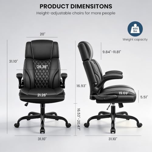 Executive Office Chair, Ergonomic Computer Chair for Home Office - Image 2