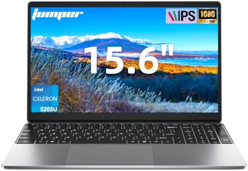 15.6 Inch Laptop with FHD display, 6GB RAM 128GB Storage Expandable 512GB by Jumper