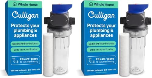 Culligan WH-S200-C Whole-House Sediment Water Filtration System, Clear (Pack of 2) by CulliganWater