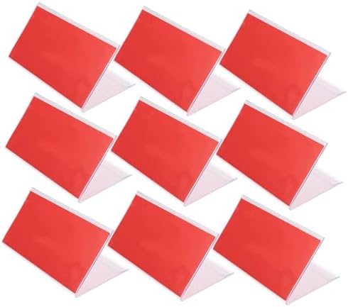 10pcs Plastic Triangular Desk Name Plates for Students by cabilock