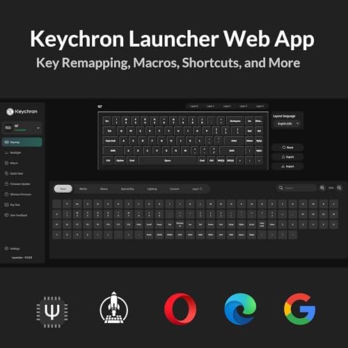 Keychron Q7 Wired Custom Mechanical Keyboard, 70% Layout QMK/VIA Programmable Macro with Hot-swappable Gateron G Pro Brown Switch Double Gasket Compatible with Mac Windows Linux (Black - New) - Image 4