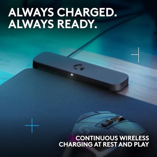 Logitech G POWERPLAY 2 Wireless Charging Mouse Pad - Black - Image 2