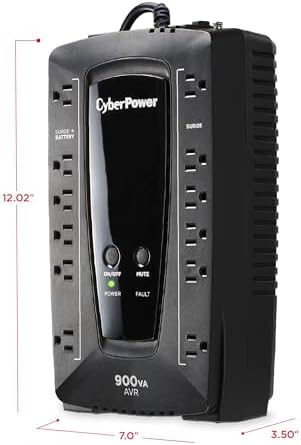 CyberPower AVRG900U AVR UPS Battery Backup and Surge Protector, 900VA Non-LCD (Pack of 2) - Image 4