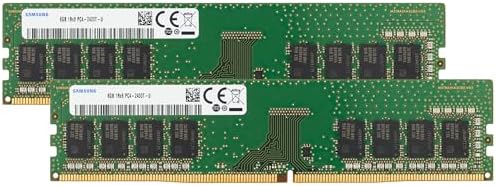 Samsung 16GB (2x8GB) DDR4 2400MHz PC4-19200 (PC4-2400T) CL17 UDIMM 1Rx8 Single Rank 1.2V Non-ECC DIMM 288-Pin Desktop PC RAM Memory by Unknown
