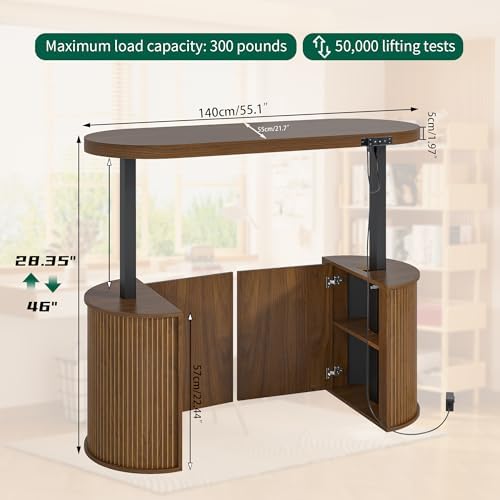 Electric Standing Desk, Sit Stand Up Desk, Adjustable Height Executive Desk - Image 2