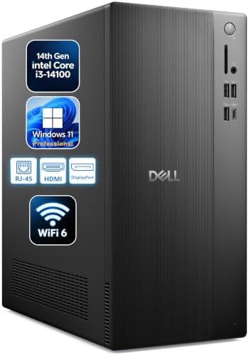 Dell Pro Tower Desktop PC Business Computer, 16GB DDR5, 1TB SSD by Dell