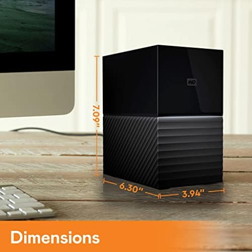 WD 44TB My Book Duo Desktop RAID USB 3.2 Gen 1 External Hard Drive and Auto Backup Software - Image 2