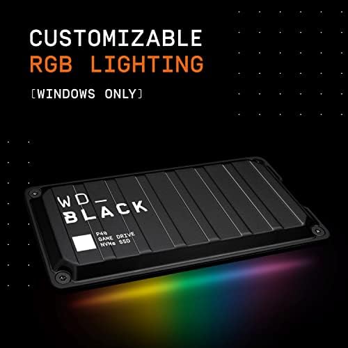 Western Digital 2TB P40 Game Drive SSD - Up to 2,000MB/s, RGB Lighting, Portable External Solid State Drive , Compatible with Playstation, Xbox, PC, & Mac - WDBAWY0020BBK-WESN - Image 3