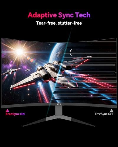 KTC 32 inch 240Hz Curved Gaming Monitor, 2K 1440P Computer Monitor,H32S25E - Image 6