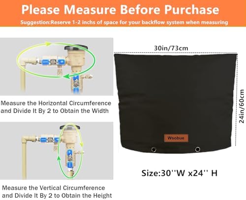 Backflow Insulated Sprinkler Valve Cover for Outside 30''W x 24''H - Image 2