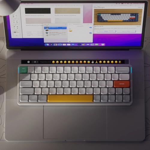 nuphy Air60 V2 Portable Wireless Keyboard 60% Low Profile Mechanical Keyboard Support QMK/VIA Compatible with Windows/mac OS/Linux Supports Bluetooth 5.1/2.4GHz/USB-C White - Gateron Cowberrry Switch - Image 3