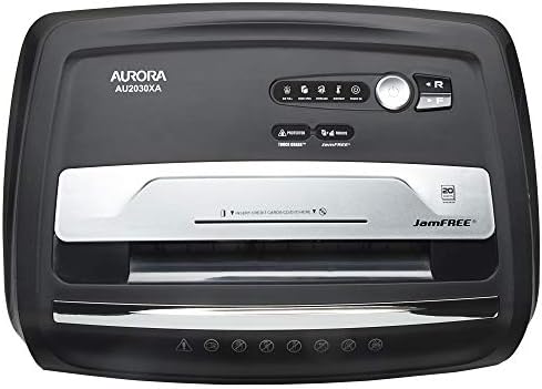 Aurora JamFree AU2030XA 20-Sheet Crosscut-Cut Paper/CD/Credit Card Shredder/ 60 Minutes Contin - Image 4
