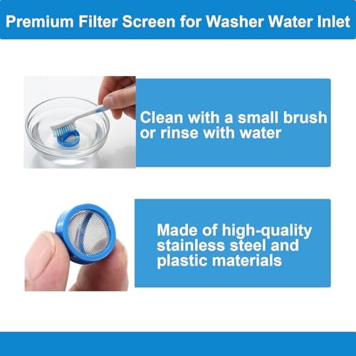 10-Pack Washing Machine Hose Filter Screens for Clogged Inlets - Image 2