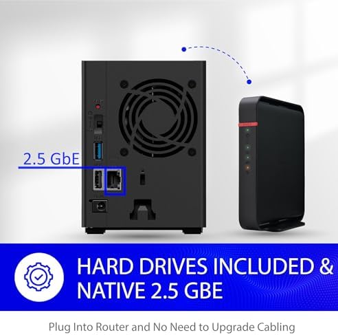 BUFFALO LinkStation SoHo 720 2-Bay Professional Office NAS 16TB (2x8TB) with Hard Drives Included - Image 5