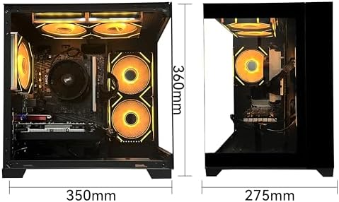 SKYESEV Prebuilt Gaming Desktop PC, AMD Ryzen 5 5500, RX 6500XT,16GB DDR4 3200MHz RAM, 512G NVMe SSD, ARGB Air Cooling, Wi-Fi,Tower Computer for Gaming, Streaming, Editing - Image 4