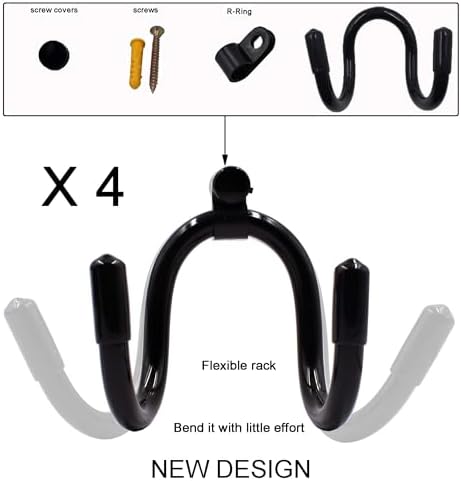 YYST Universal Game Controller Organizer Wall Rack Wall Mount Wall Clip Wall Hanger Compatible With Xbox One PS4 Switch Pro controller 4/PK - NO GAME CONTROLLER - No Falling - Image 2