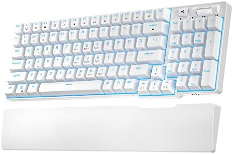 RK ROYAL KLUDGE RK96 Wireless Mechanical Keyboard with Magnetic Wrist Rest by RKROYALKLUDGE