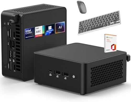 ASUS NUC 15 Pro Mini Desktop PC, Intel Series 2 Ultra 5 225H (14C/14T), 32GB DDR5 RAM, 2TB PCIe SSD, Win 11 Pro, Intel Arc 130T GPU, Thunderbolt 4, WiFi 7, 8K HDR, Wireless KB & MSE, Office 2019 LT by Unknown