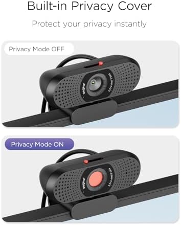 wegear 1080P Webcam for PC, Full HD Computer Camera with Dual Mics, USB-A - Image 6