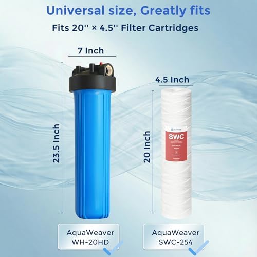 WH-20HD 20"x4.5" Whole House Water Filter Housing - Image 5