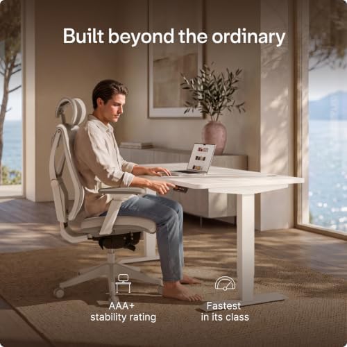 Desktronic HomePro Standing Desk 72x30 — Made in Europe, Ergonomic Sit Stand Home Office Desk, Electric Height Adjustable, Dual Motor, USB & USB-C Charging, Wobble-Free, Touchscreen, 3 Memory Presets - Image 2