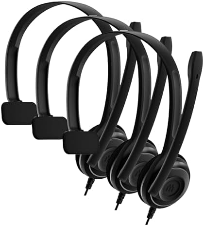 Sennheiser Consumer Audio EPOS PC 7 USB - Mono USB Headset for PC and MAC, Black (504196) (Pack of 3) by EPOSGaming