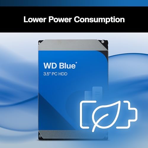 Western Digital 4TB WD Blue PC Internal Hard Drive HDD - 5400 RPM, SATA 6 Gb/s, 128 MB Cache, 3.5" - WD40EZZX - Image 3