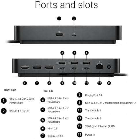 Dell Pro Thunderbolt 4 130W Docking Station, Quad 4K Display (2-Pack) - Image 2