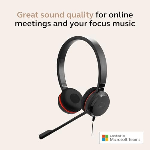 Jabra Evolve 30 II (2025 Edition) Wired Dual-Ear Headset with Mic, Black - Image 3