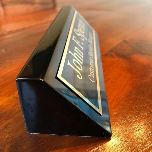 Black Desk Name Plate Personalized - Name Plate for Desk Engraved in USA - Image 5