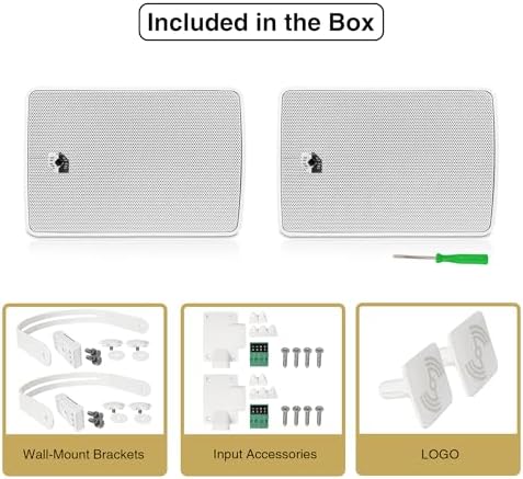 Sound Town Commercial Restaurant Bluetooth Amplifier + Surface-Mount Speaker Set, with One 6-Zone 70V/100V Amplifier with Bluetooth, 6 x 4.5-Inch Surface-Mount Speakers, White (PAC180X6TV4W) - Image 6