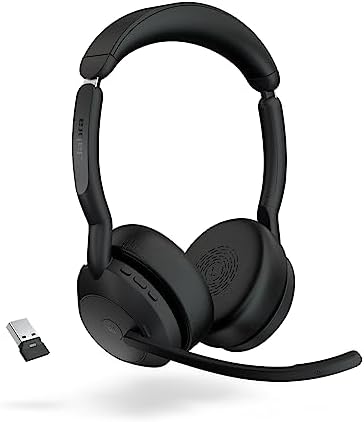 Jabra Evolve2 55 Stereo Wireless Headset with ANC, Black by Jabra