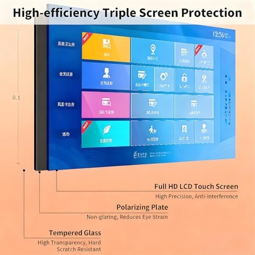 Self Service Kiosk, 21.5" /32" Interactive Kiosk 1080P HD IPS Touch Screen Display, Weatherproof Floor Standing Digital Signage for Outdoor/Indoor Black-32 - Image 5