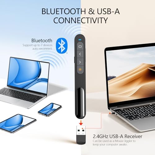 Norwii N76 Bluetooth Presentation Clicker for PowerPoint Presentations - Image 2