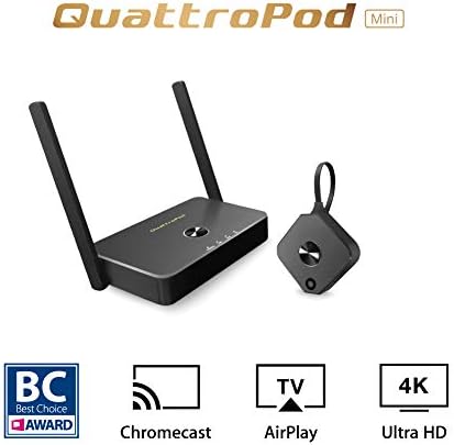 QuattroPod Mini | 5G WiFi Wireless Presentation Facility HDMI Transmitter & Receiver for Streaming 4K from Laptop, PC, Smartphone to HDTV/Projector (1T1R) [2023 OTA Update] - Image 2