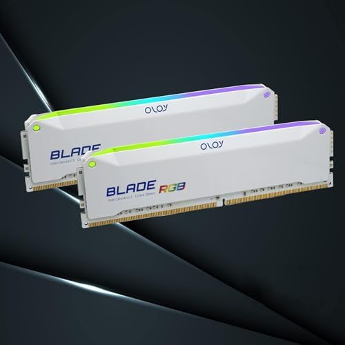 OLOy DDR4 RAM 16GB (2x8GB) White Blade RGB 3600 MHz CL18 1.35V 288-Pin Desktop Gaming UDIMM (MD4U0836181BRWDA) - Image 5