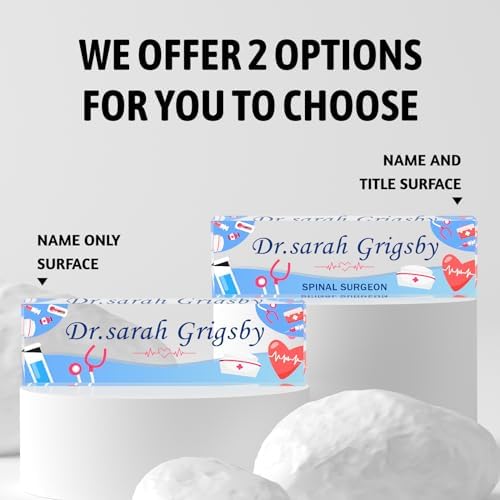 Custom Name Plate for Desk | Personalized Desk Name Plate | Personalized Boss Employee Appreciation Gifts | Acrylic Name Plate Office Desk Accessories (A-for Nurse) - Image 2