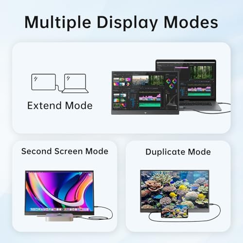 KTC Portable Monitor 15.6 Inch FHD 1080P Travel Monitor for Laptop H15F9 - Image 6