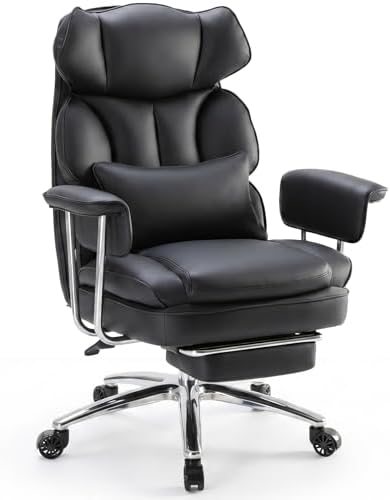DUMOS Ergonomic Home Office Desk Chair, Executive Chair, PU Leather - Image 3