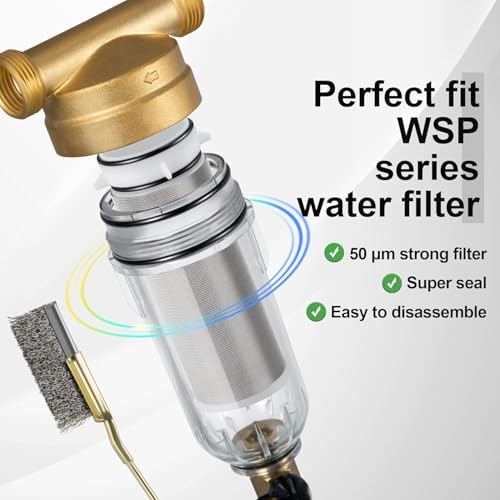 Enhon 2 Pieces 50μm Spin Down Sediment Filters Replacement Cartridges - Image 3