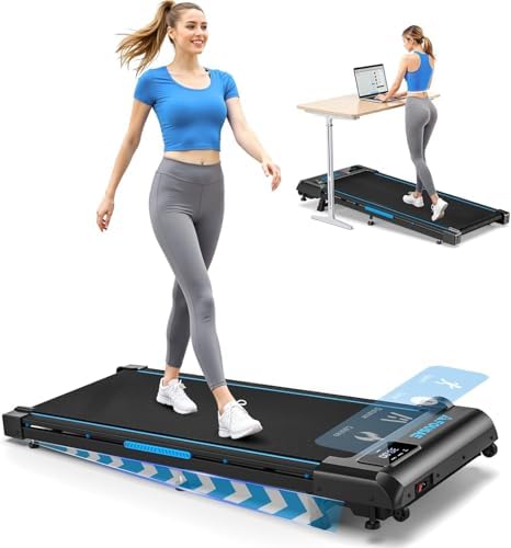 Walking Pad, FOUSAE 6.2MPH Under Desk Walking Pad with 10% Incline, Treadmills for Home with Double Frame, 2.75HP Brushless Drive Treadmill, 12 HIIT Programs, Remote Control, 350LBS Capacity by Unknown