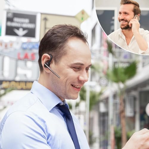 New Bee Bluetooth Earpiece V5.2 Wireless Headset 24Hrs Talktime Black - Image 6