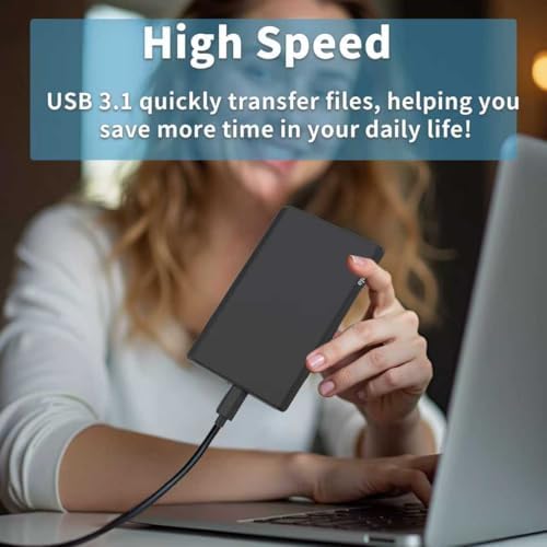 1TB Ultra Slim Portable External Hard Drive USB3.0 HDD Storage for Xbox One X/S, Xbox 360, PS4, PC, Desktop, Laptop, MacBook, Chromebook - Image 3