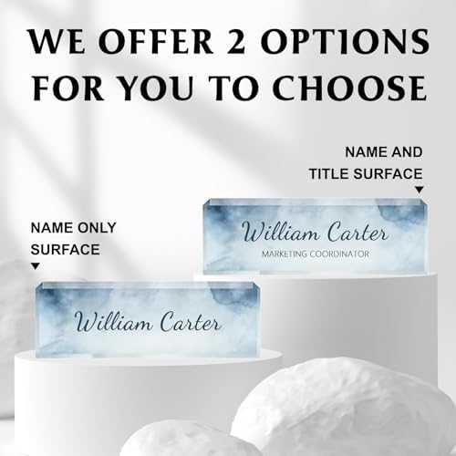 Custom Name Plate for Desk, Acrylic Desk Name Plate Personalized, Employee Appreciation Gifts, Office Desk Accessories for Woman Teacher Nurse, Coworker Gifts for Manager Assistant - Image 5