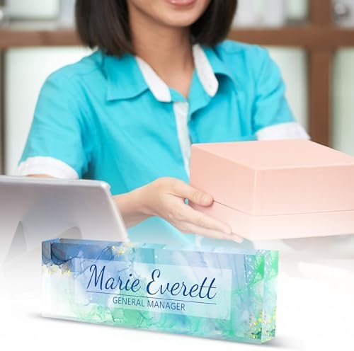 Custom Acrylic Name Plate for Desk, Personalize Office Decor - Image 4