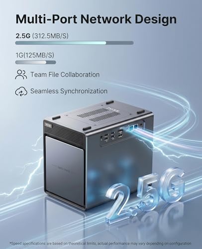 ACEMAGIC NAS Mini PC N3A 4-Bay Desktop Network Attached Storage Home - Image 6