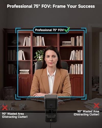 AOC 4K Webcam for PC with PDAF, Sony Sensor, 1080P 60FPS Streaming Camera - Image 5