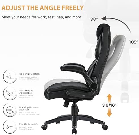 EUREKA ERGONOMIC PU Leather Desk Chair Office Executive Chair - Image 6