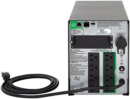 APC 1000VA Smart UPS with SmartConnect, SMT1000C Sinewave UPS Battery Backup, AVR, 120V, Line Interactive Uninterruptible Power Supply - Image 2